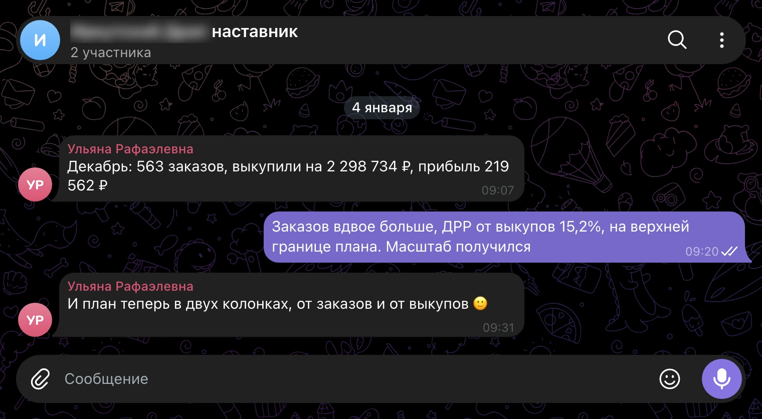 Рабочий чат, 4 января: итоги декабря.