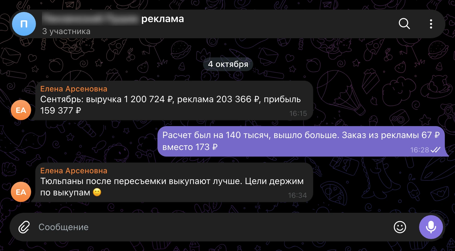 Рабочий чат, 4 октября: итоги сентября.